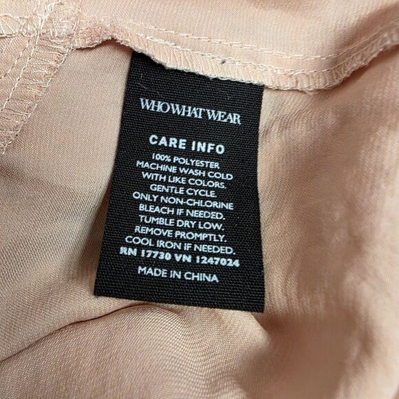 Who What Wear Dusty Rose Ruffled Tunic Blouse Size Medium - Picture 8 of 8